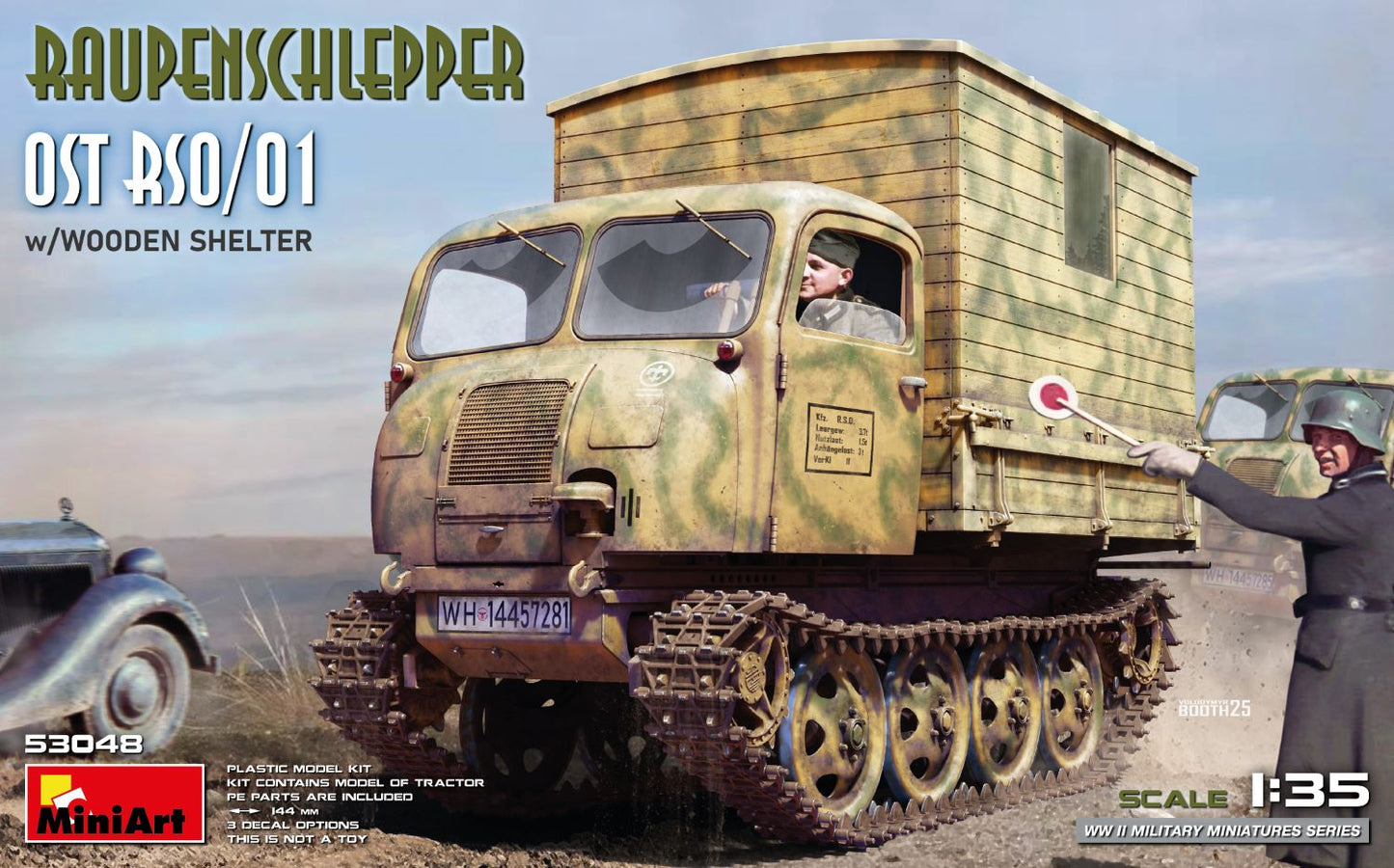 MiniArt 53048 1:35 Raupenschlepper Ost RSO/01 with Wooden Shelter