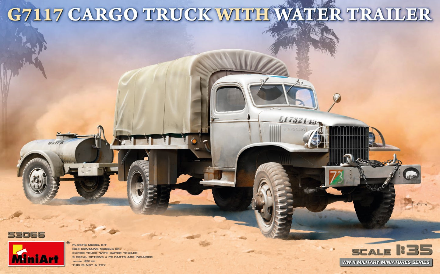 MiniArt 53066 1:35 G7117 Cargo Truck with Water Trailer