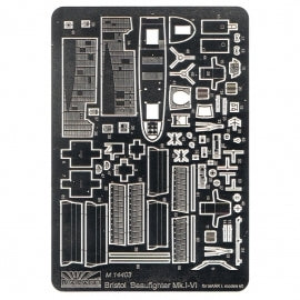 Marabu Design M14403 1:144 Bristol Beaufighter Mk.IC/Mk.IF-Mk.VIC/Mk.VIF/C PE set