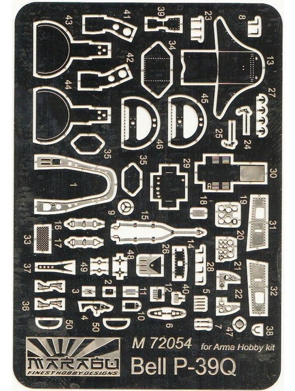 Marabu DesignM72054 1:72 Bell P-39Q Airacobra PE set