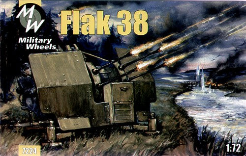 Military Wheels MW7224 1:72 German Flak 38