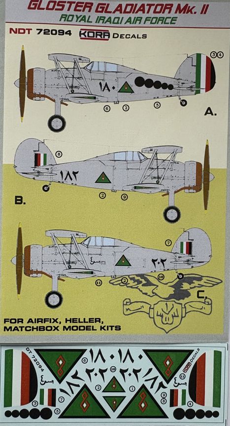 Kora NDT72094 1:72 Gloster Gladiator Mk.II in the Royal Iraqi Air Force