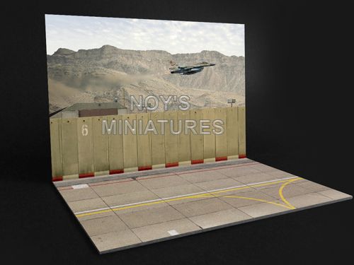 Noy's Miniatures 14421 1:144 'IDF/AF Airbase Set V.1 (Concrete Revetment) with Bonus 3D Component'. Three 1/144 sheets
