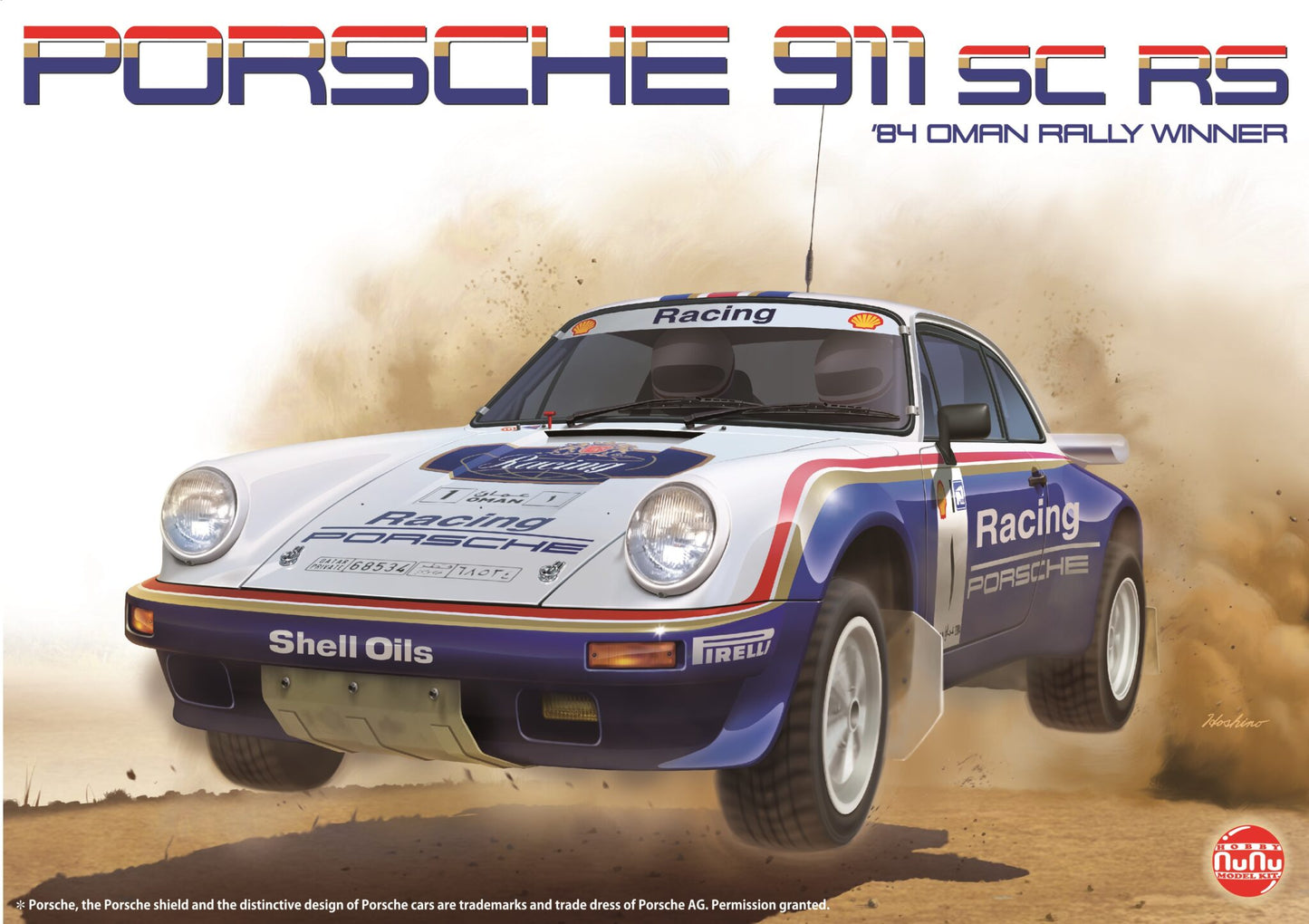 Nunu Model Kit 24011 1:24 Porsche 911 SC RS '84 Oman Rally Winner