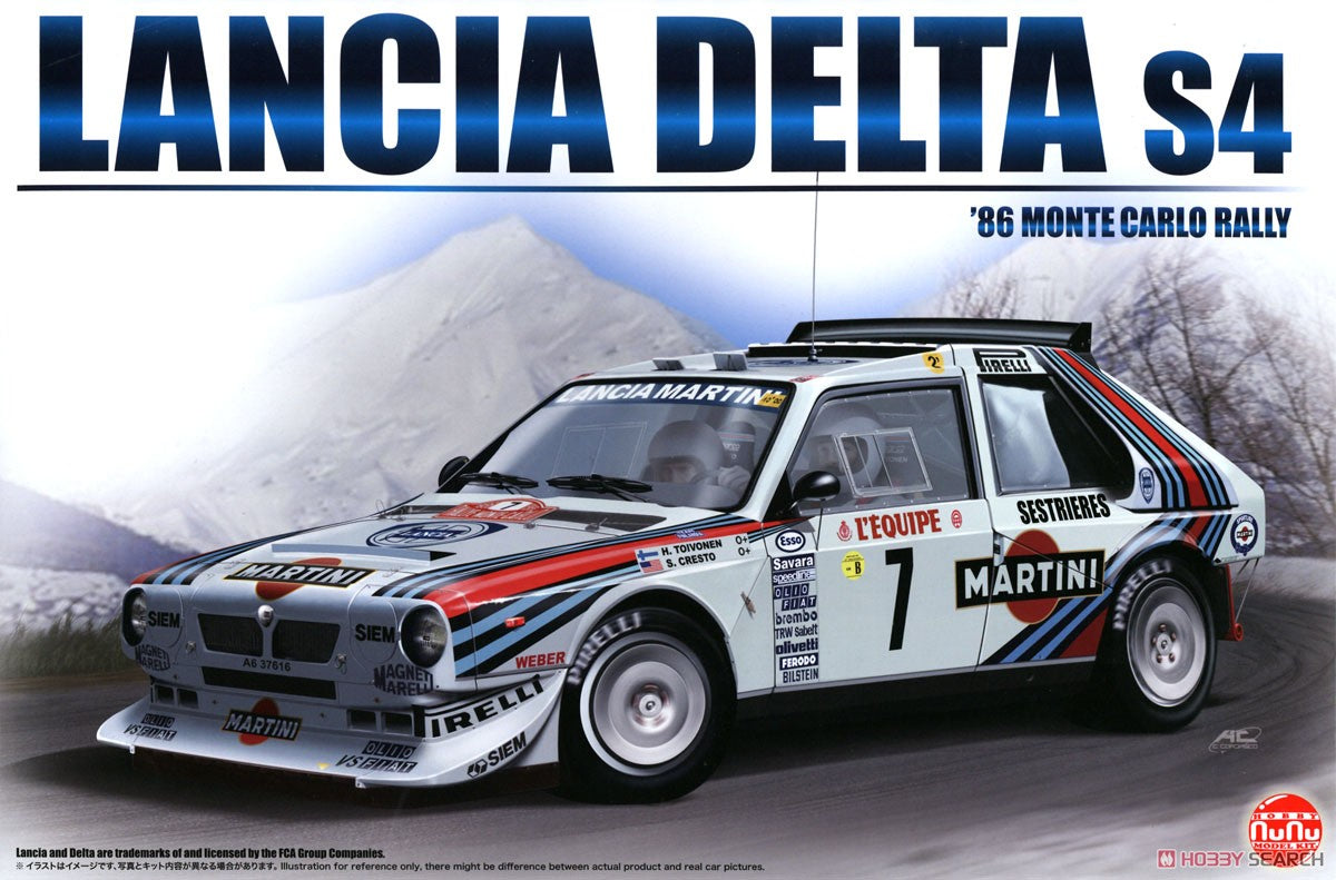Nunu Model Kit 24030 1:24 Lancia Delta S4 '86 Monte Carlo Rally