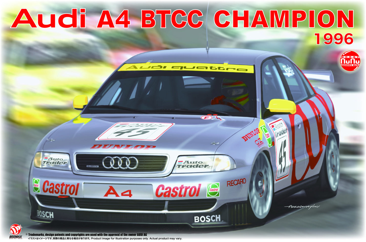 Nunu Model Kit 24035 1:24Audi A4 1996 BTCC World Champion