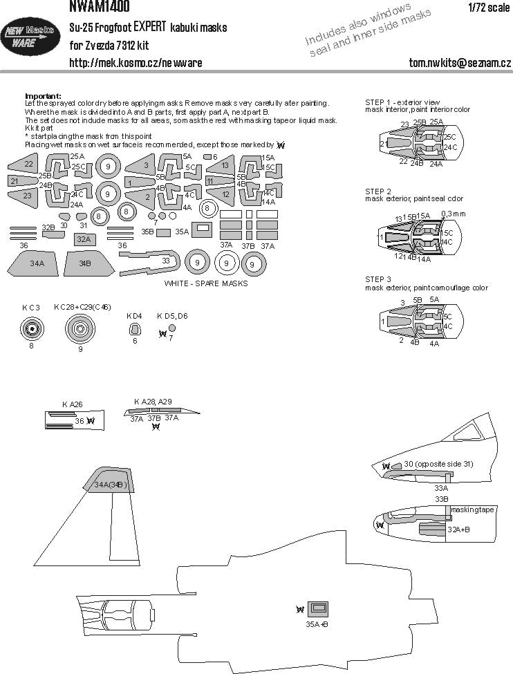 New Ware NWAM1400 1:72 Sukhoi Su-25 Frogfoot EXPERT