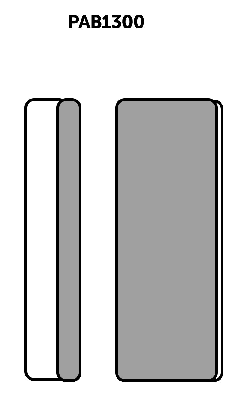 Shesto PAB1300 Flexi Wide Sanders x3 (80x30x12mm)