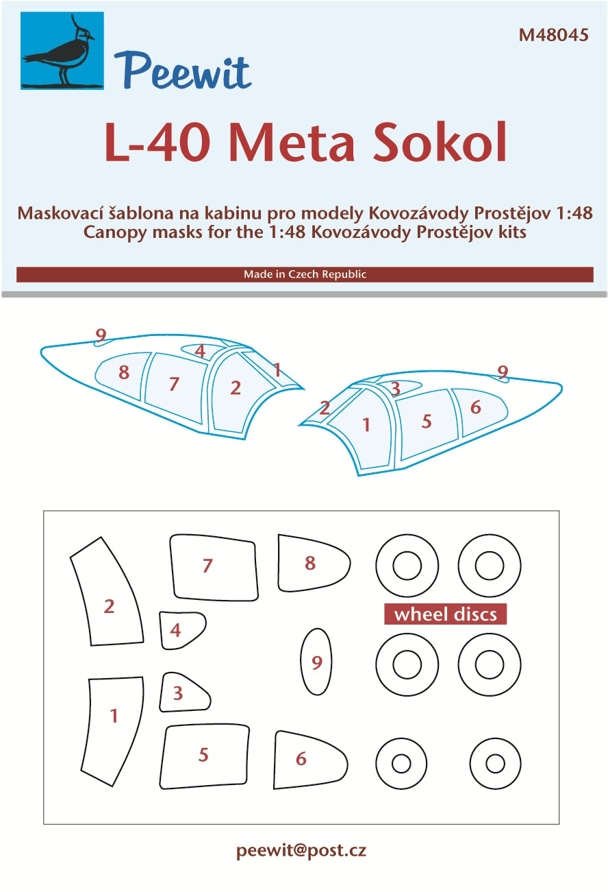 Peewit M48045 1:48 Orlican L-40 Meta Sokol
