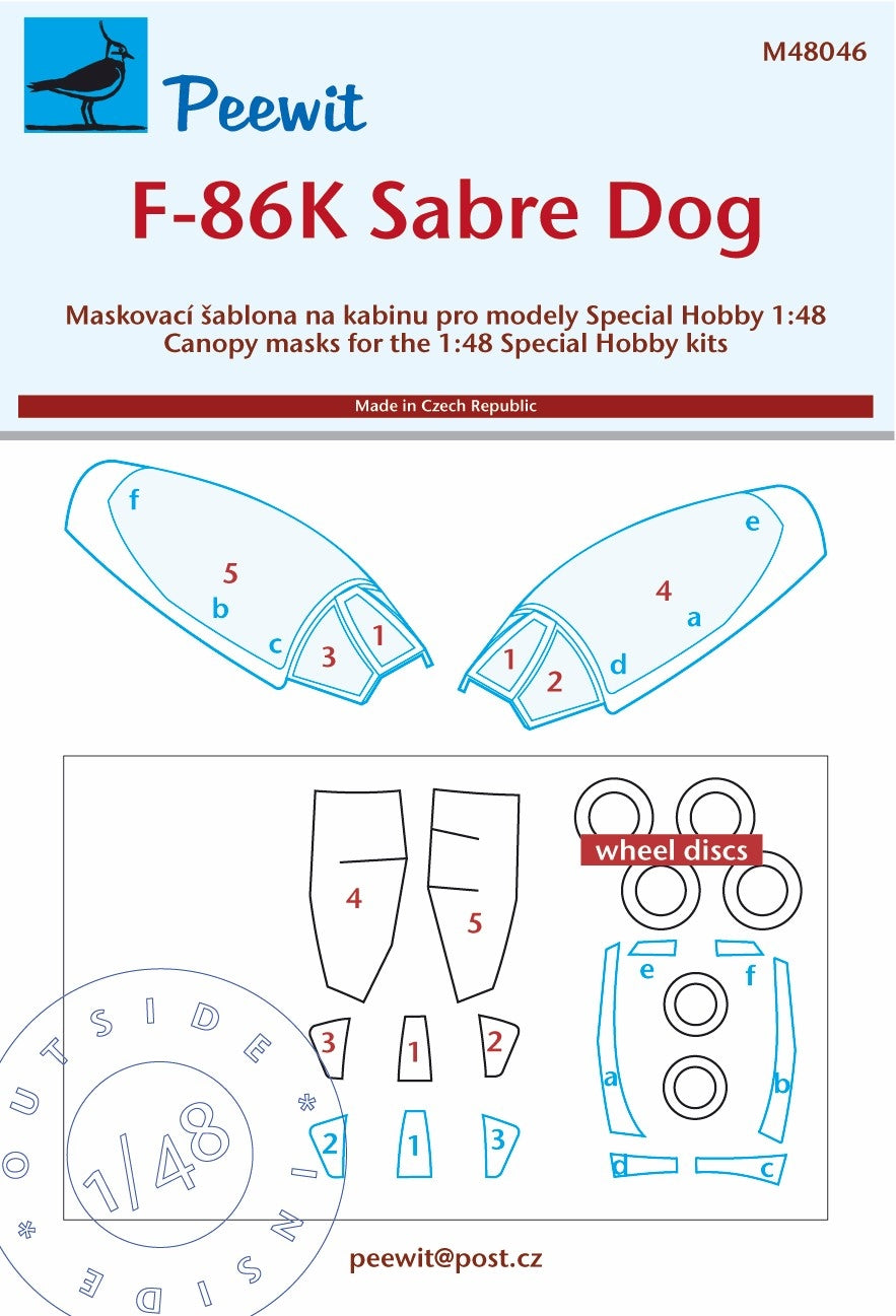 Peewit M48046 1:48 North-American F-86K Sabre Dog