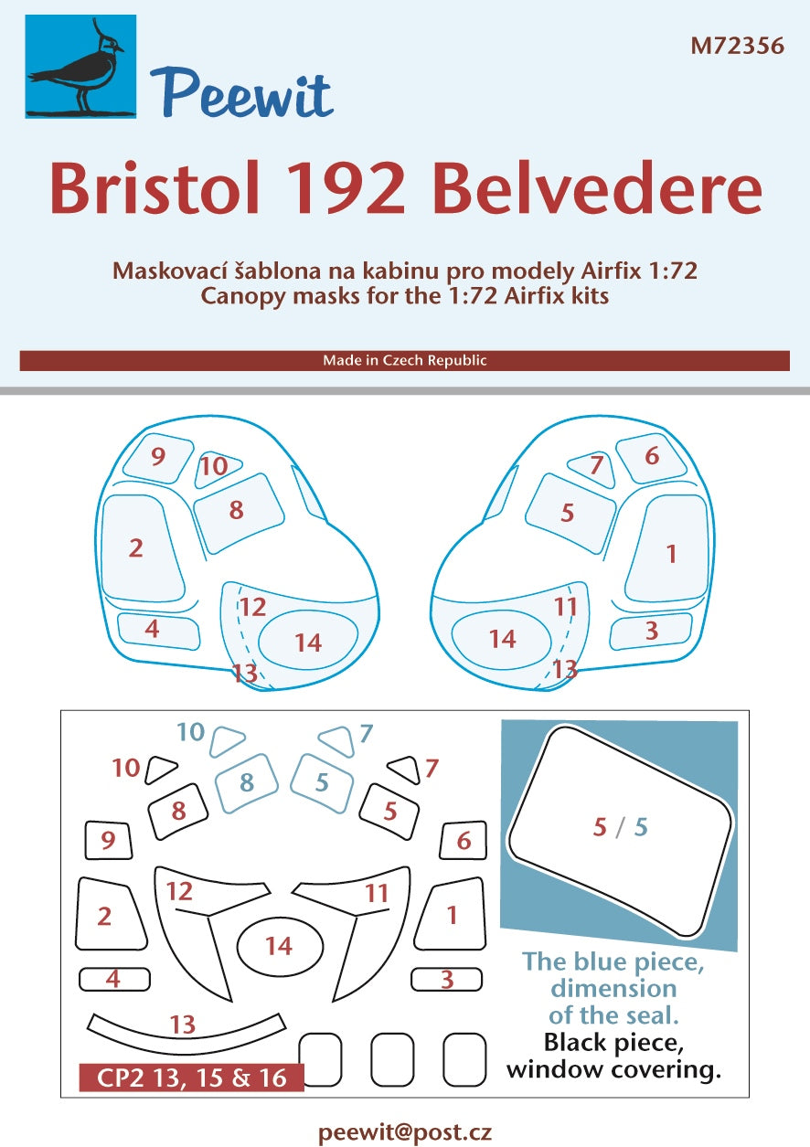 Peewit 72356 1:72 Bristol 192 Belvedere