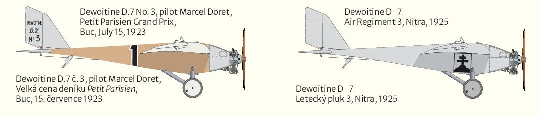 Peewit 73003 1:72 Dewoitine D-7 3D-Printed