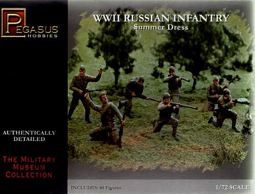 Pegasus Hobbies (P) 7268 1:72 WWII Russian Infantry Summer Dress