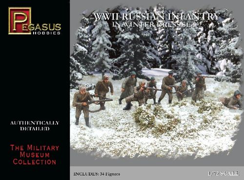 Pegasus Hobbies 7272 1:72 WWII Russian Infantry Winter Dress Set 2