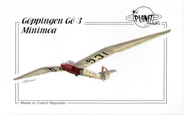 Planet Models 138 1:48 Goppingen Go-3 'Minimoa' glider (gliders)