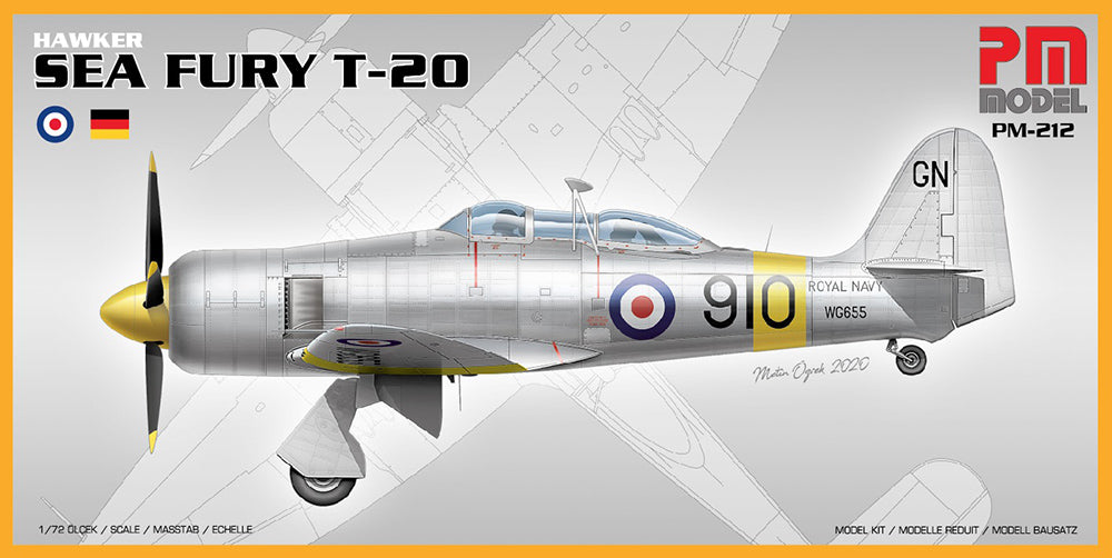 PM Model 212 1:72 Hawker Sea Fury T.20.