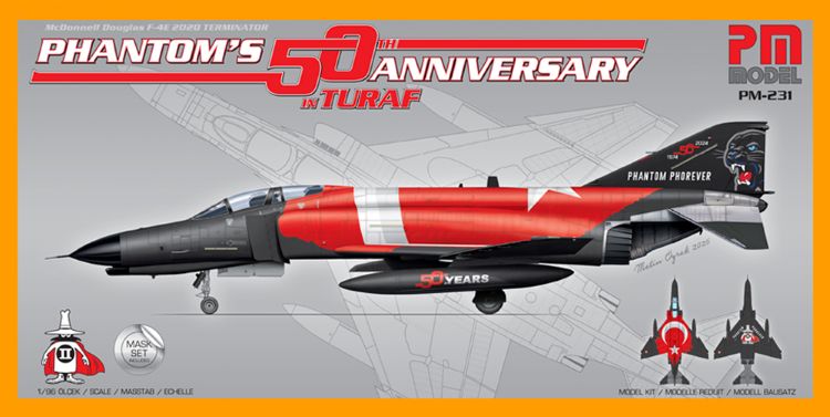 PM Model PM231 1:96 McDonnell F-4E '2020 Terminator' – 'Phantom Phorever' 50 Years Turkish AF