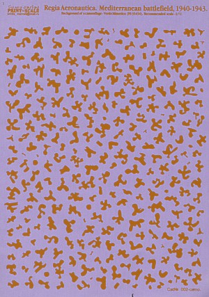 Print Scale 002 1:72 Regia Aeronautica Camouflage Shapes. Mediterranean Battlefield, 1940-1943