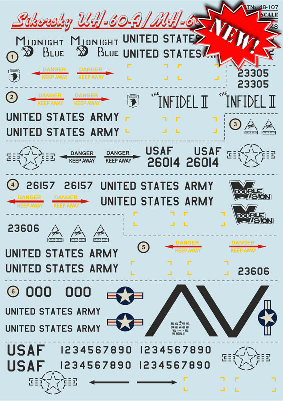 Print Scale 48107 1:48 Sikorsky UH-60A Black Hawk/MH-60G Pave Hawk