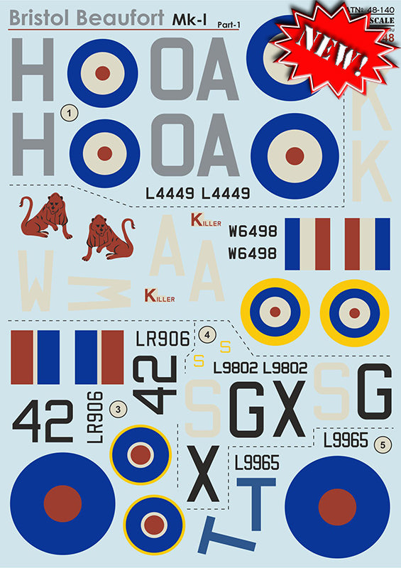 Print Scale 48140 1:48 Bristol Beaufort Part 1