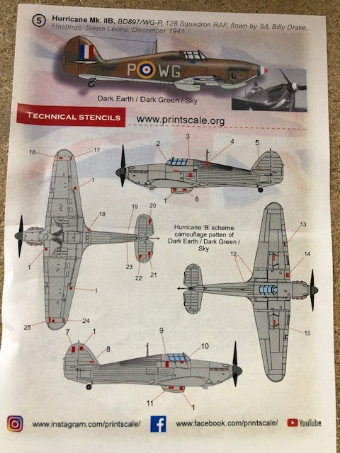 Print Scale 48232 1:48 Hawker Hurricane Africa Aces Part 4