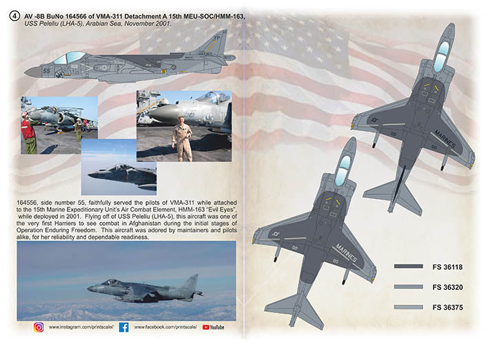 Print Scale 48239 1:48 McDonnell-Douglas AV-8B Harrier. Operations Iraq Freedom. Part 1