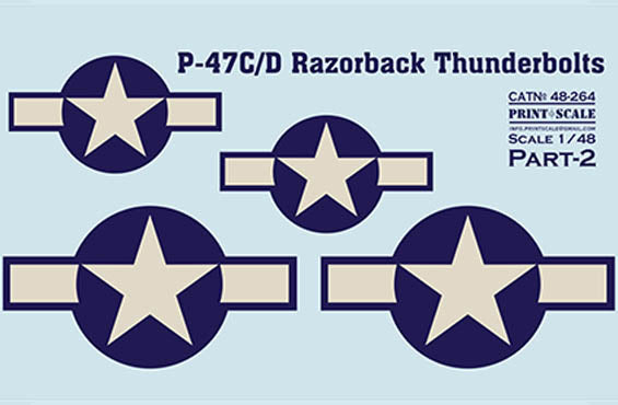Print Scale 48-264 1:48 P-47C/P-47D Razorback Robert S. Johnson Part 2
