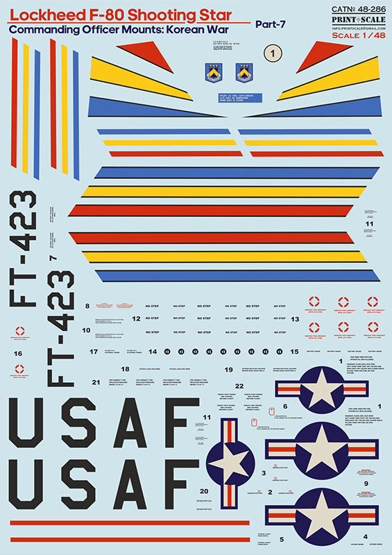 Print Scale 48-286 1:48 Lockheed F-80 Shooting Star Part 7
