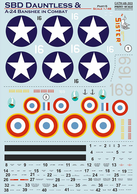 Print Scale 48303 1:48 SBD Dauntless & A-24 Banshee in combat. Part 5
