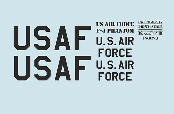 Print Scale 48317 1:48 US Air Forces McDonnell F-4 Phantom. Part 3.