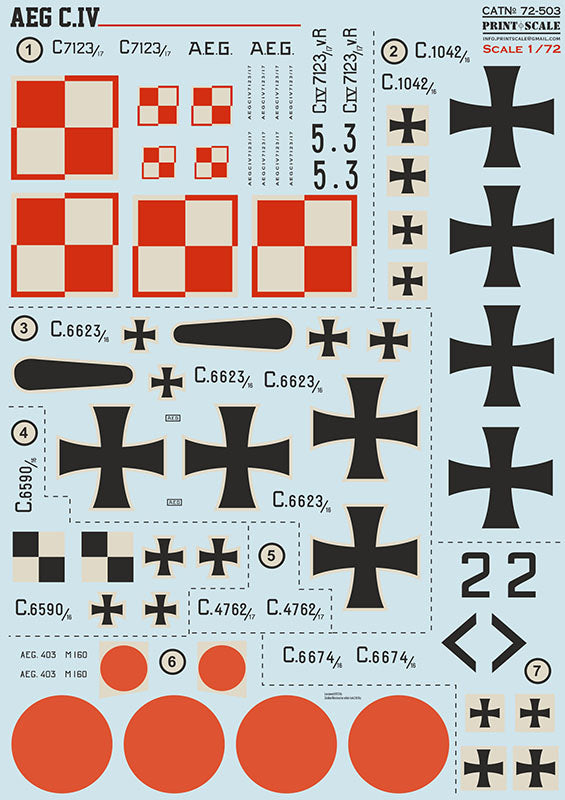 Print Scale 72-503 1:72 AEG C.IV