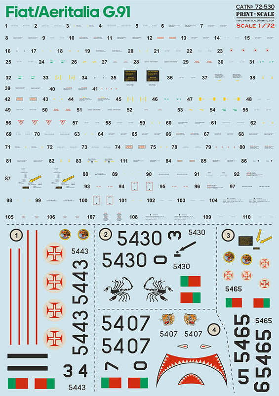 Print Scale 72530 1:72 Fiat G.911