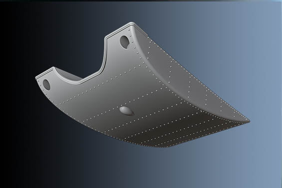 Print Scale PSR72030 1:72 Supermarine Spitfire Slipper Drop Tank – 30 Gallons, 2pc