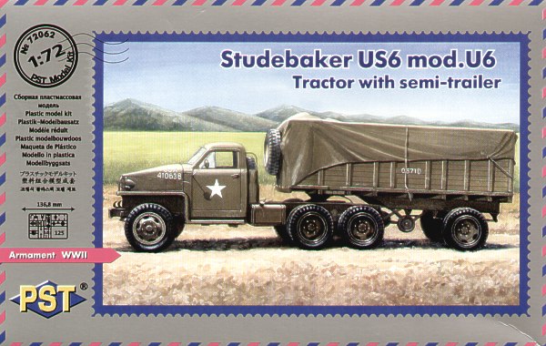 PST 72062 1:72 Studebaker US6 mod Tractor with semi-trailer