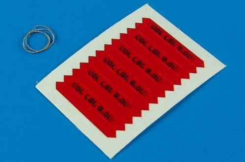 Aerobonus (by Aires) 320011 1:32 Remove before flight flags - IDF - black lettering