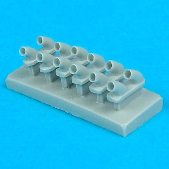 Quickboost (by Aires) 48041 1:48 Curtiss P-40E Kittyhawk/Warhawk Exhausts