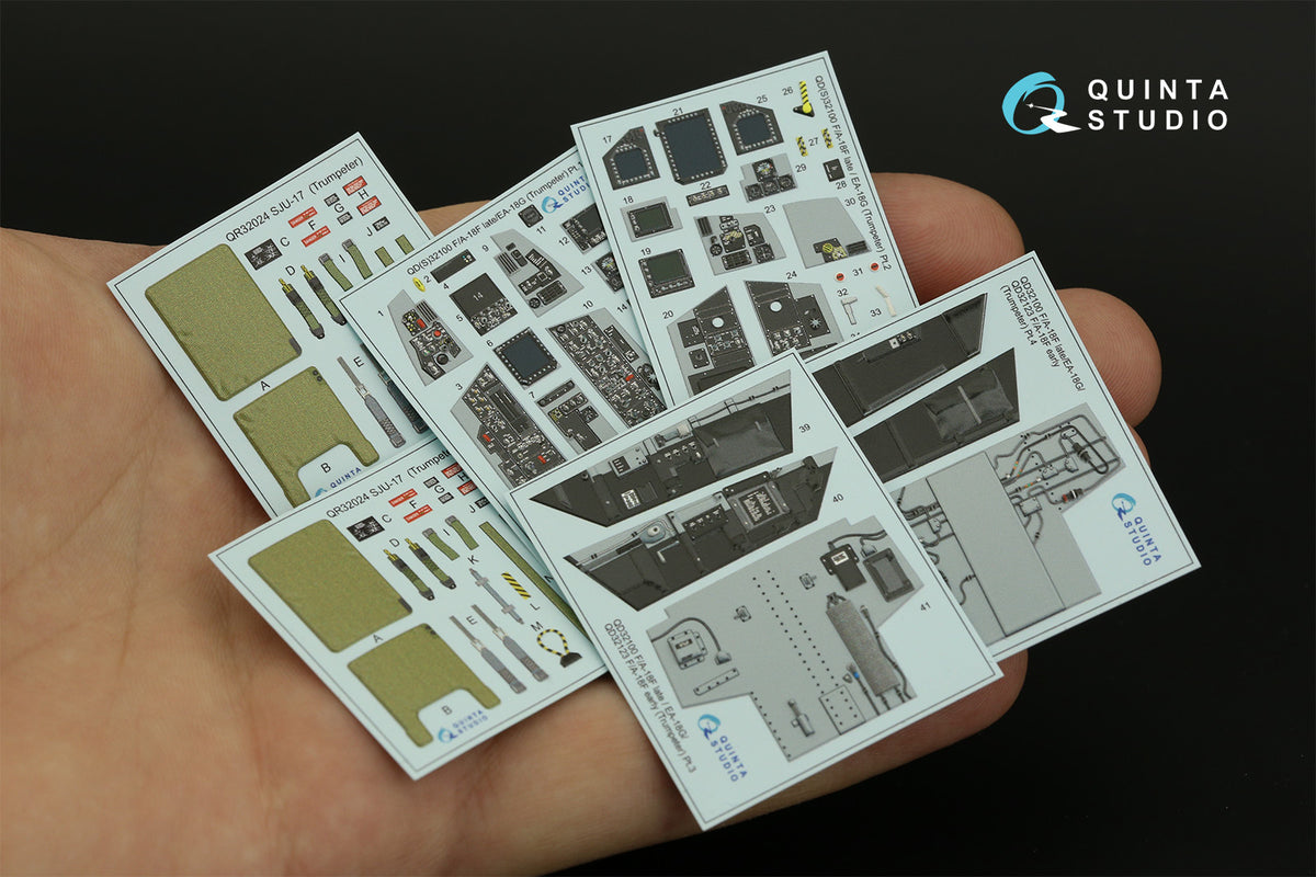Quinta Studio QD32100 1:32 Boeing F/A-18F Hornet late / EA-18G (3D-Printed) & coloured Interior