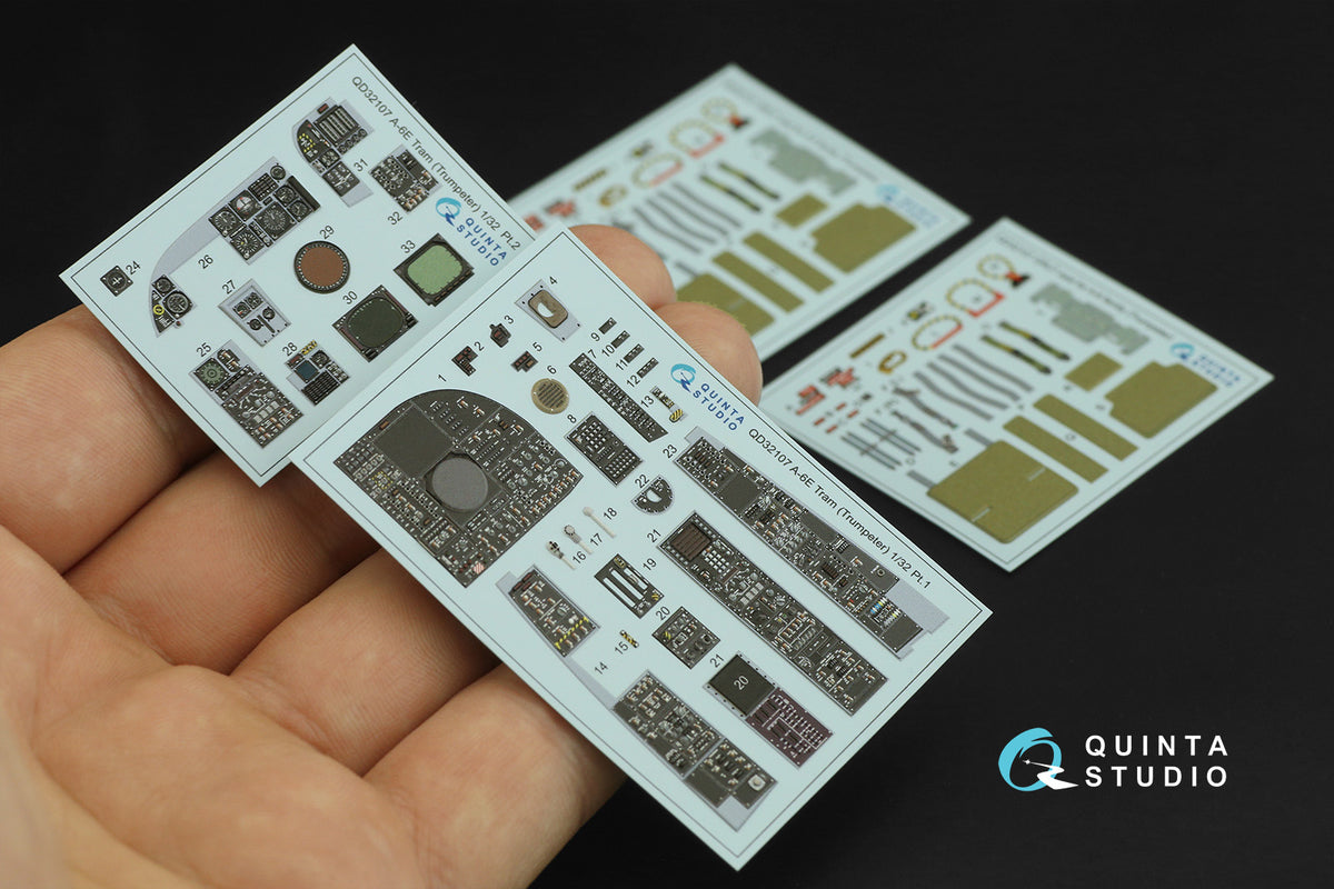 Quinta Studio QD32107 1:32 Grumman A-6E TRAM Intruder (3D-Printed) & coloured Interior