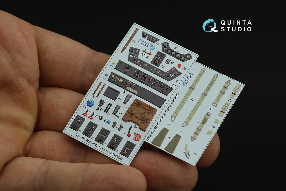 Quinta Studio QD32120 1:32 Focke-Wulf Fw-190A-8/A-9 (3D-Printed) & coloured Interior