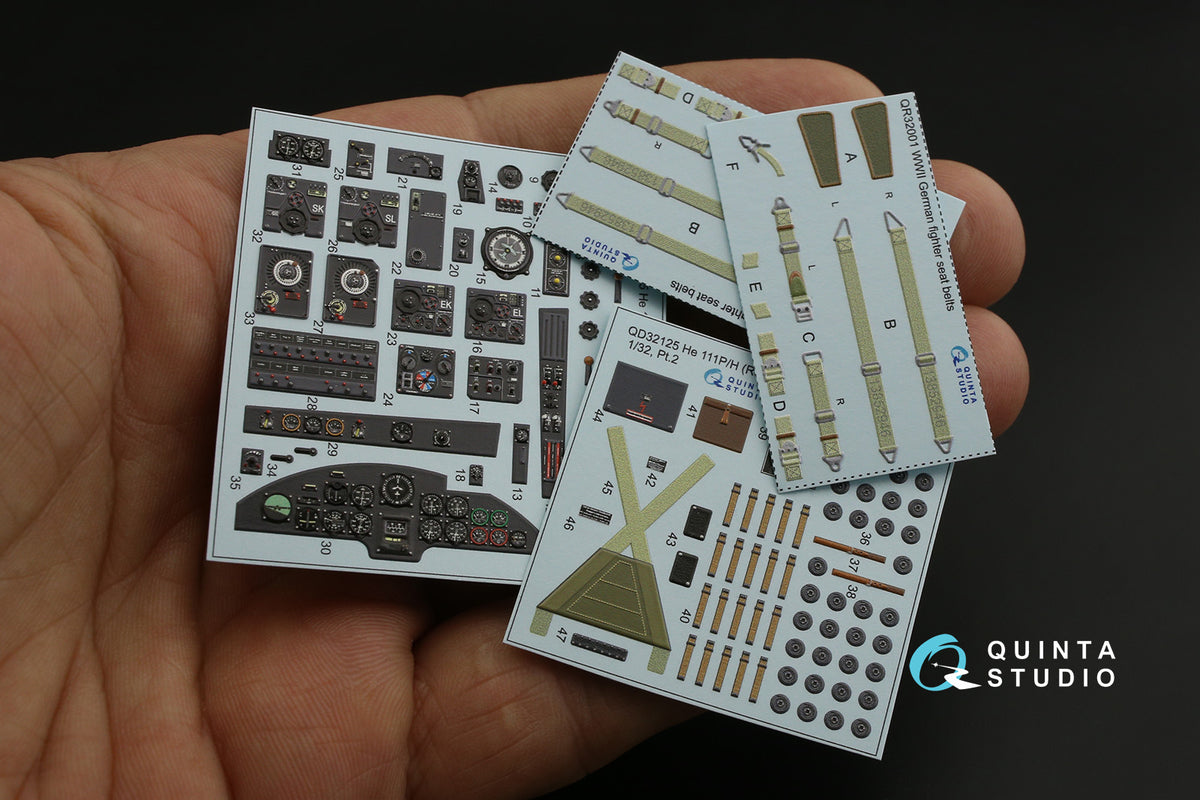 Quinta Studio QD32125 1:32 Heinkel He-111H/He-111P (3D-Printed) & coloured Interior