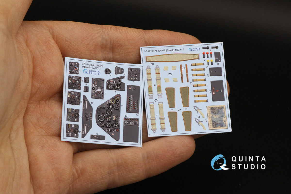 Quinta Studio QD32138 1:32 Arado Ar-196A/B (3D-Printed) & coloured Interior