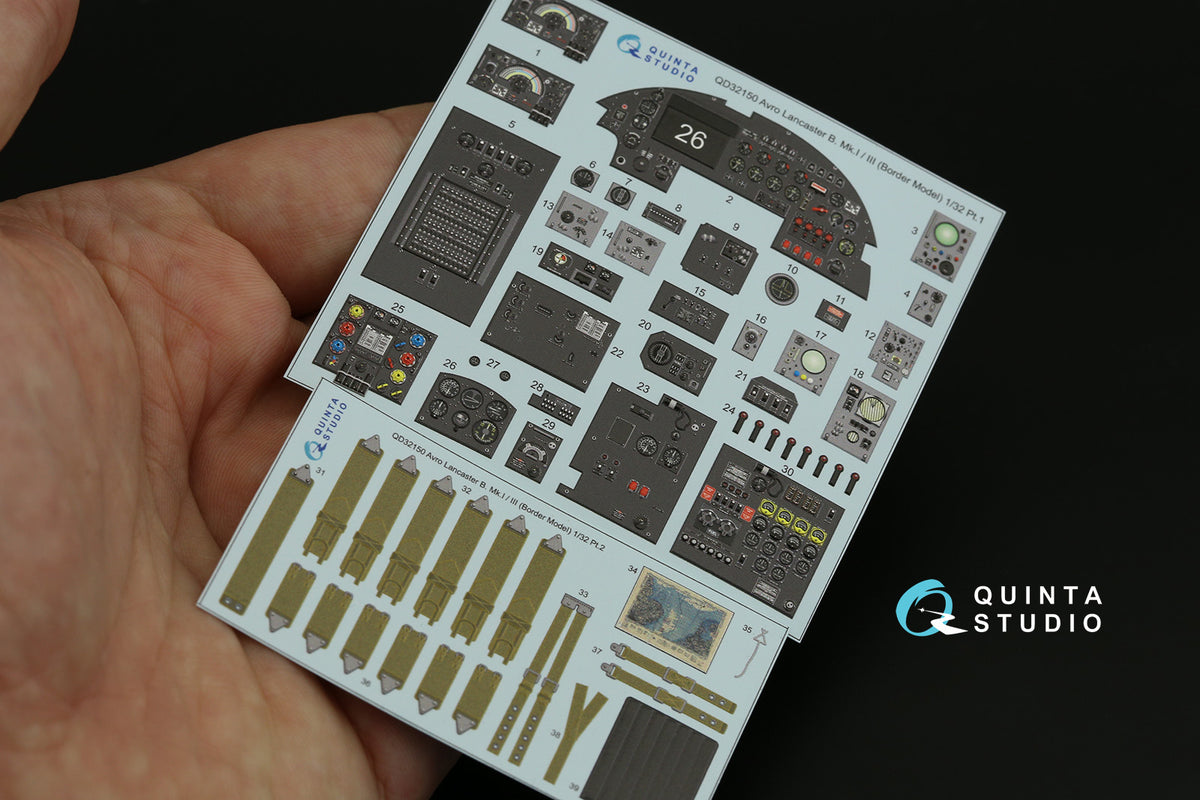 Quinta Studio QD32150 1:32 Avro Lancaster B Mk.I/III (3D-Printed) & coloured Interior