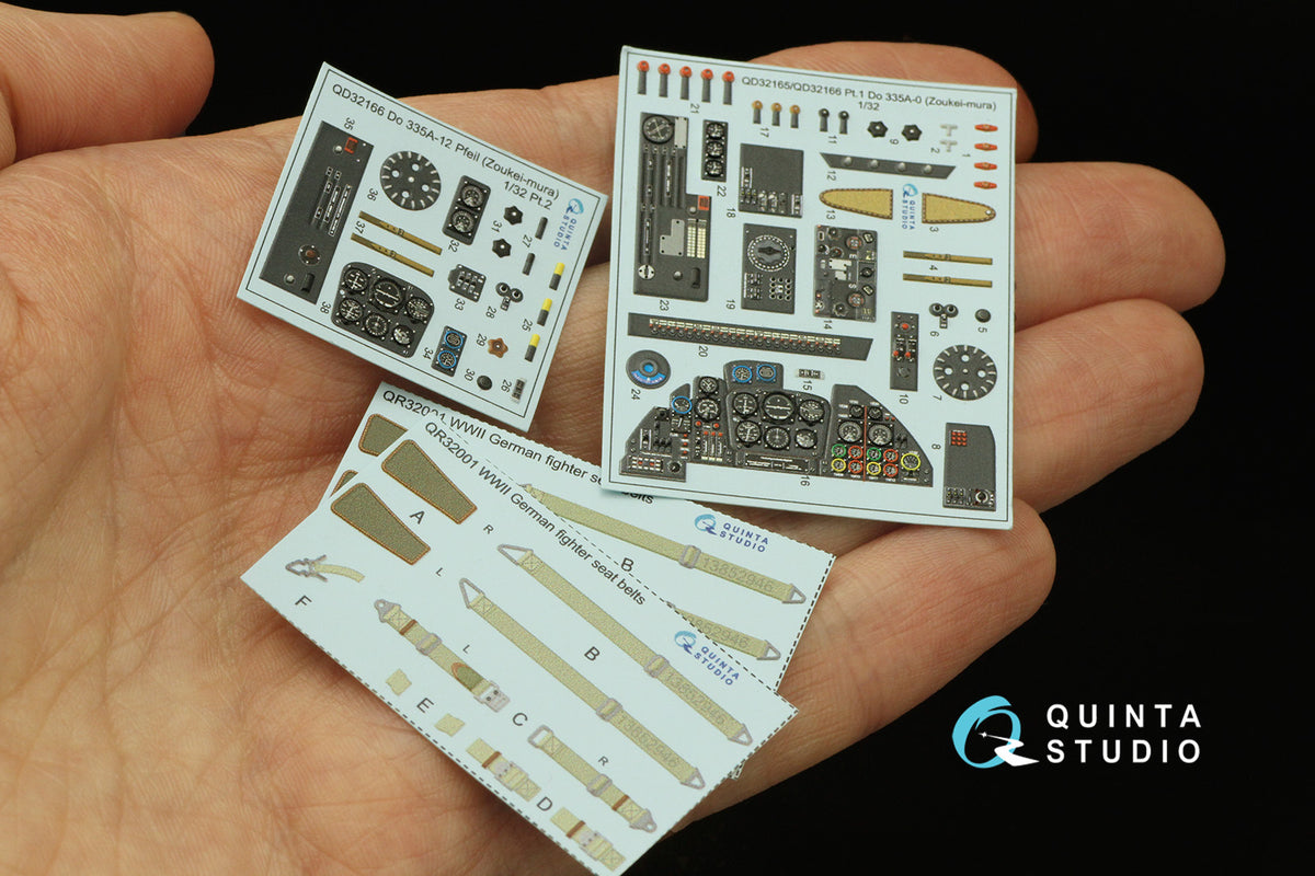 Quinta Studio QD32166 1:32 Dornier Do-335A-12 (3D-Printed) & coloured Interior