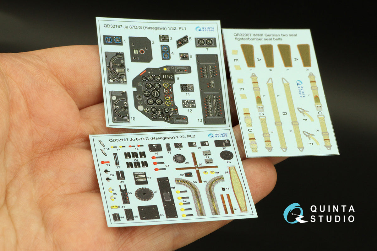 Quinta Studio QD32167 1:32 Junkers Ju-87D/G 'Stuka' (3D-Printed) & coloured Interior
