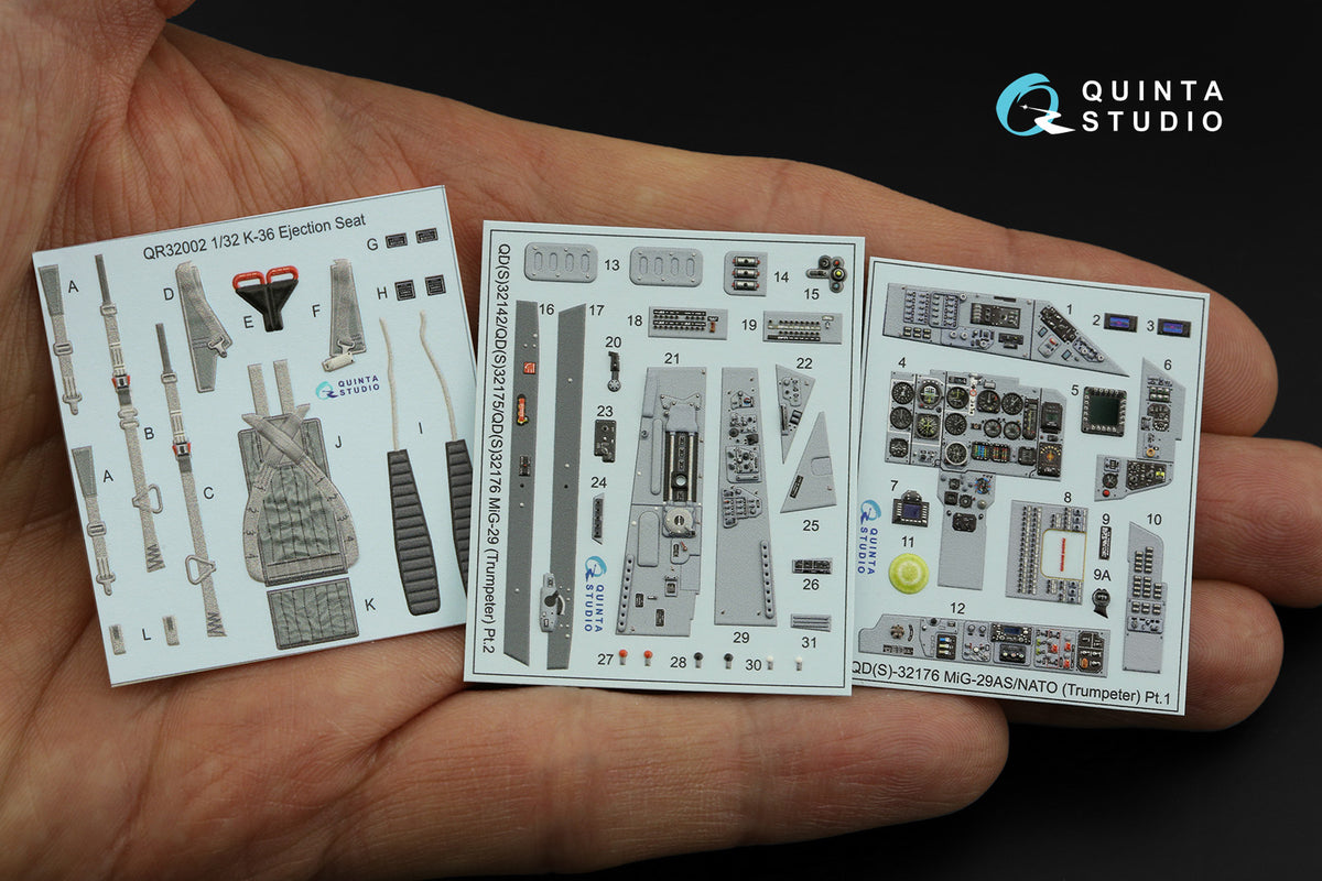 Quinta Studio QD32176 1:32 Mikoyan MiG-29A NATO service (3D-Printed) & coloured Interior