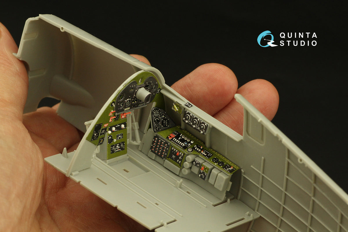 Quinta Studio QD32189 1:32 Grumman F6F-3E/N Hellcat (3D-Printed) & coloured Interior