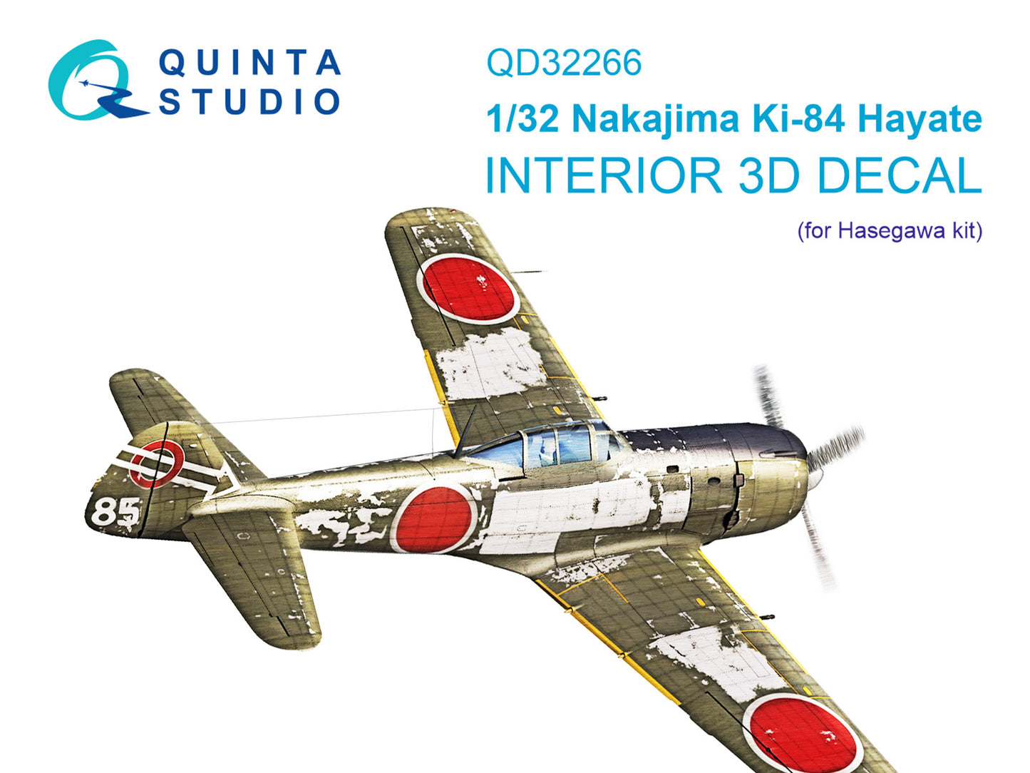 Quinta Studio QD32266 1:32 Nakajima Ki-84 Hayate 3D-Printed & coloured Interior