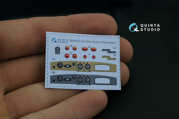 Quinta Studio QD35024 1:35 Opel Blitz (3D-Printed) & coloured Interior on decal paper