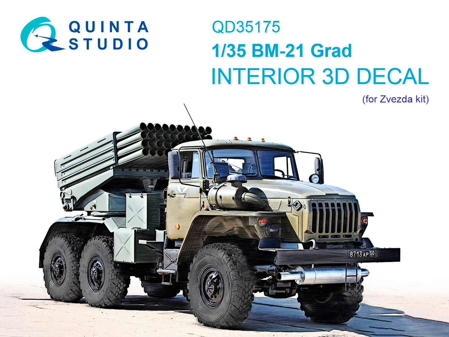 Quinta Studio QD35175 1:35 BM-21 Grad 3D-Printed & coloured Interior