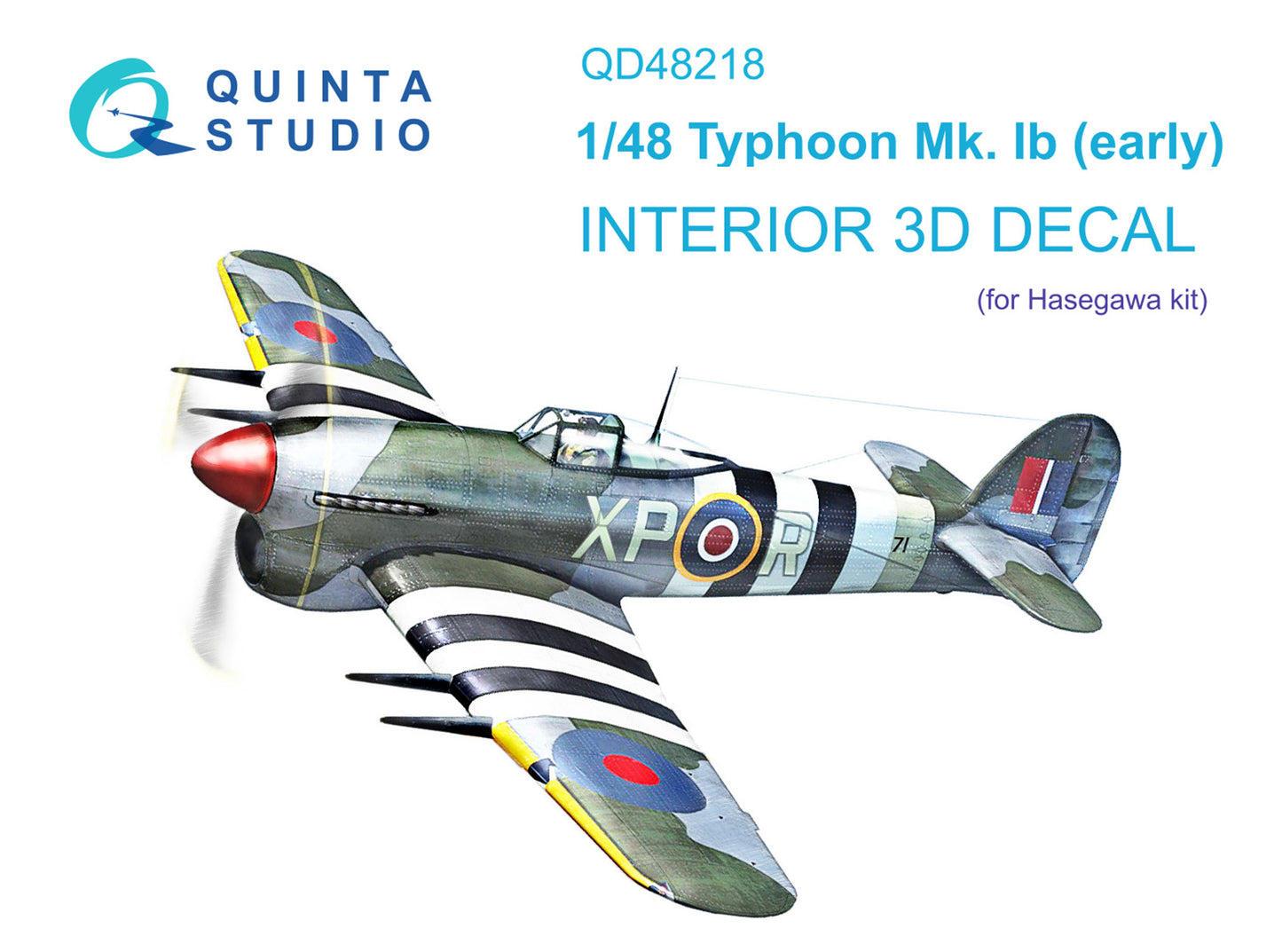 Quinta Studio QD48218 1:48 Hawker Typhoon Mk.Ib early (3D-Printed) & coloured Interior